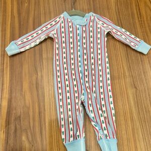 Hanna Andersson Festive Striped Kids Footie